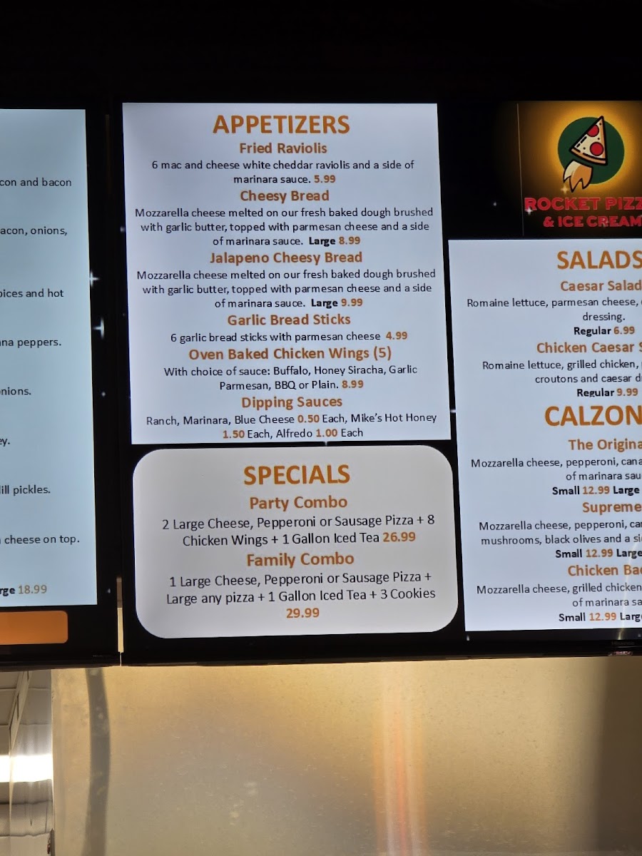 Rocket Pizza & Ice Cream Menu-2