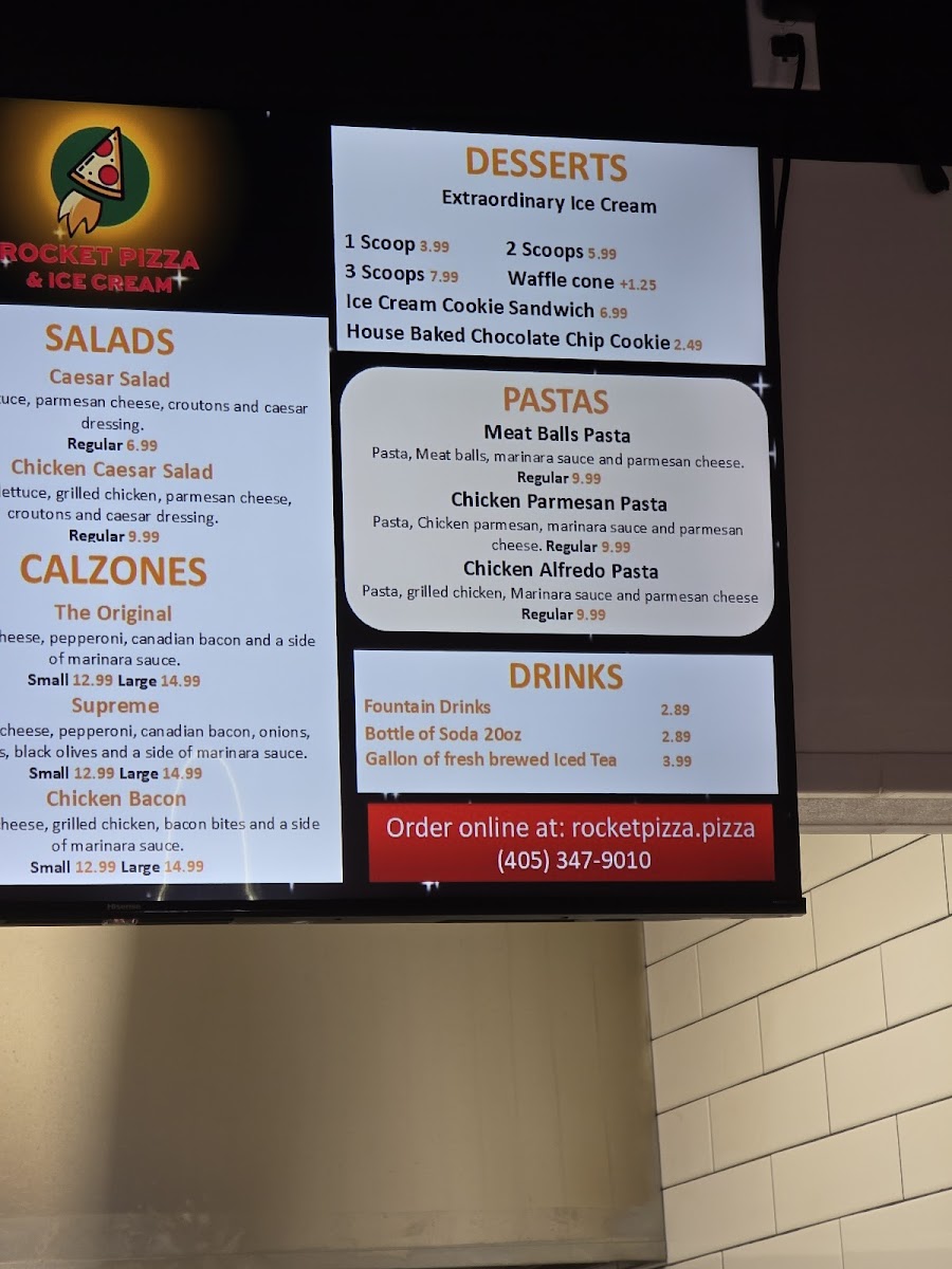 Rocket Pizza & Ice Cream Menu-3